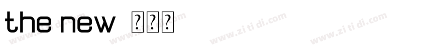 the new字体转换